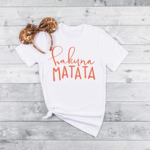 Hakuna Matata Lion King Disney Inspired SVG to Make your Own Disney Parks Vacation Shirt by DIY Vacation Shirt