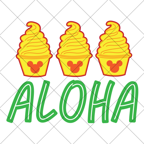 Aloha Dole Whip SVG