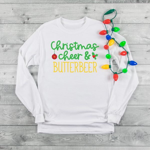 Harry Potter Inspired Christmas Cheer and Butterbeer Shirt with SVG for Cricut
