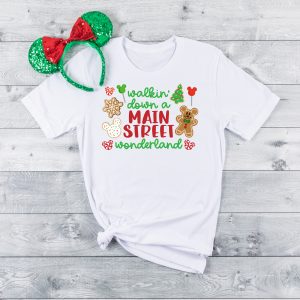 Walkin' Down a Main Street Wonderland Disney Christmas Treats Inspired Shirt with SVG File for Cricut