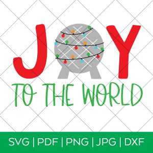Joy to the World Epcot Handdrawn SVG