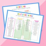 Disney Ride Heights with Free Printable - Once Upon a Theme Park