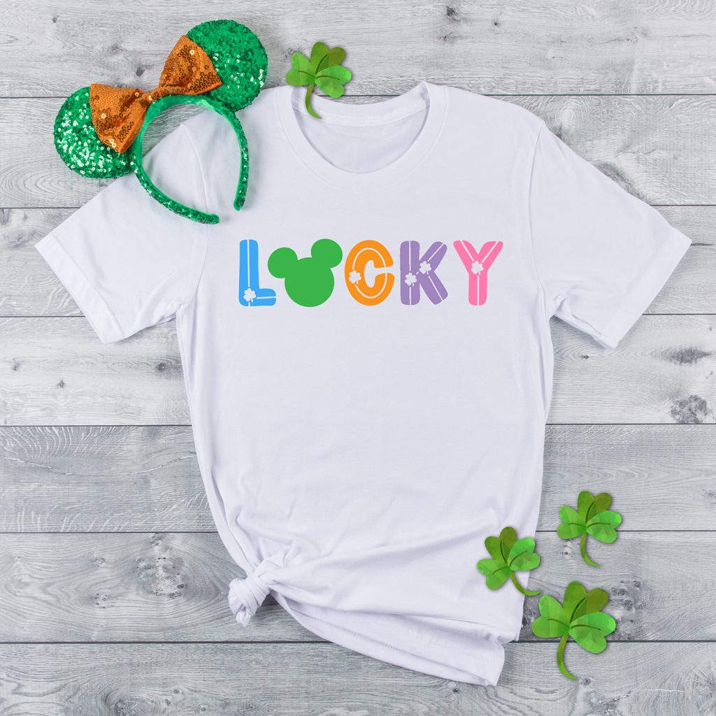 disney st patricks day lucky shirt