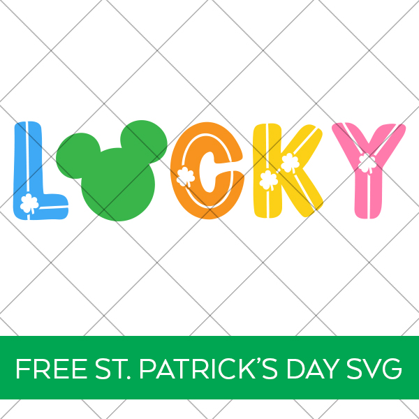 free mickey lucky disney st patricks day svg file behind security grid
