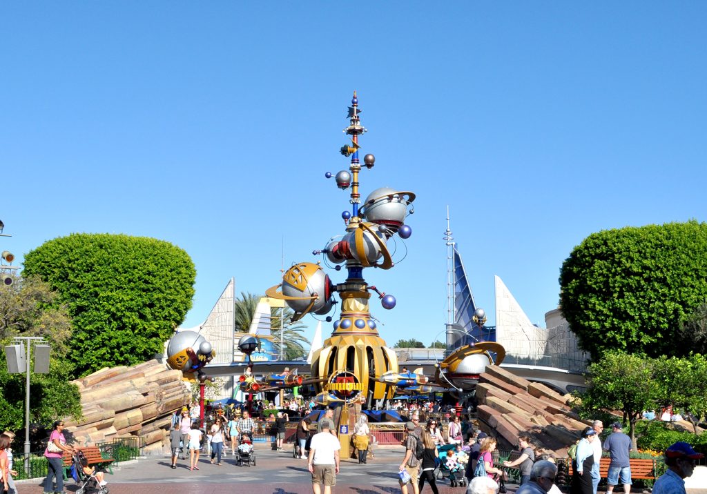 entrance to tomorrowland disneyland california