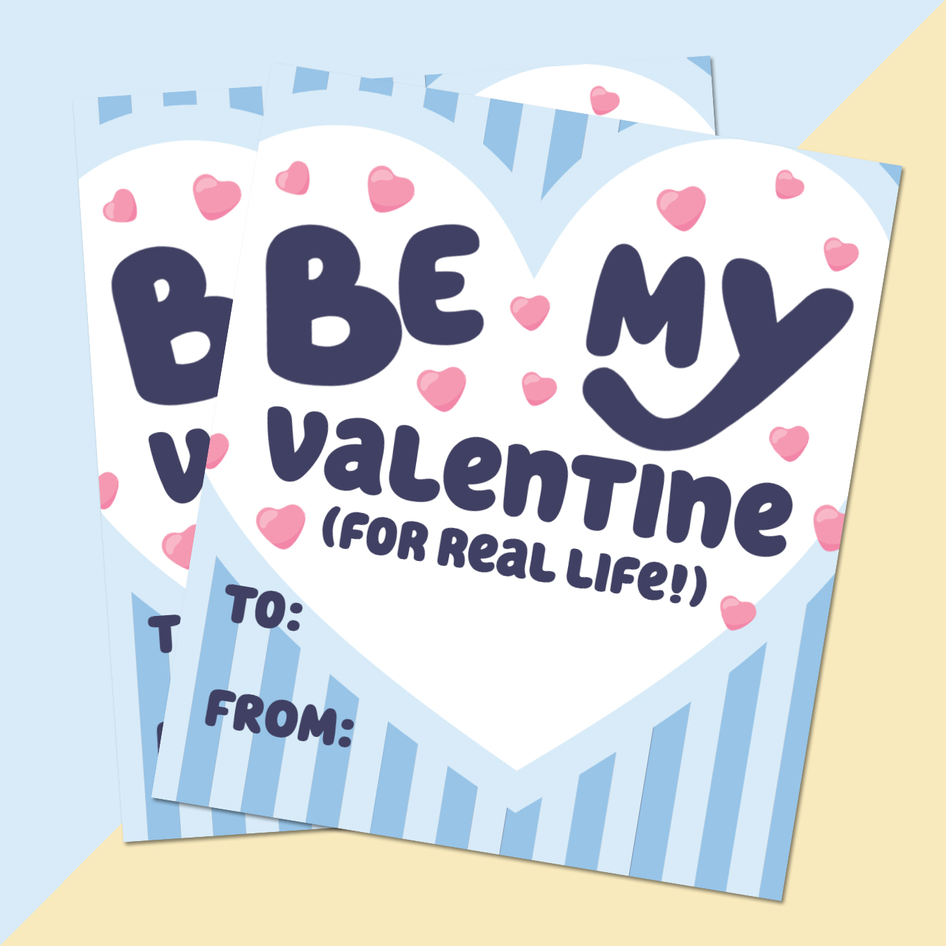 Bluey Valentines to Print for Free