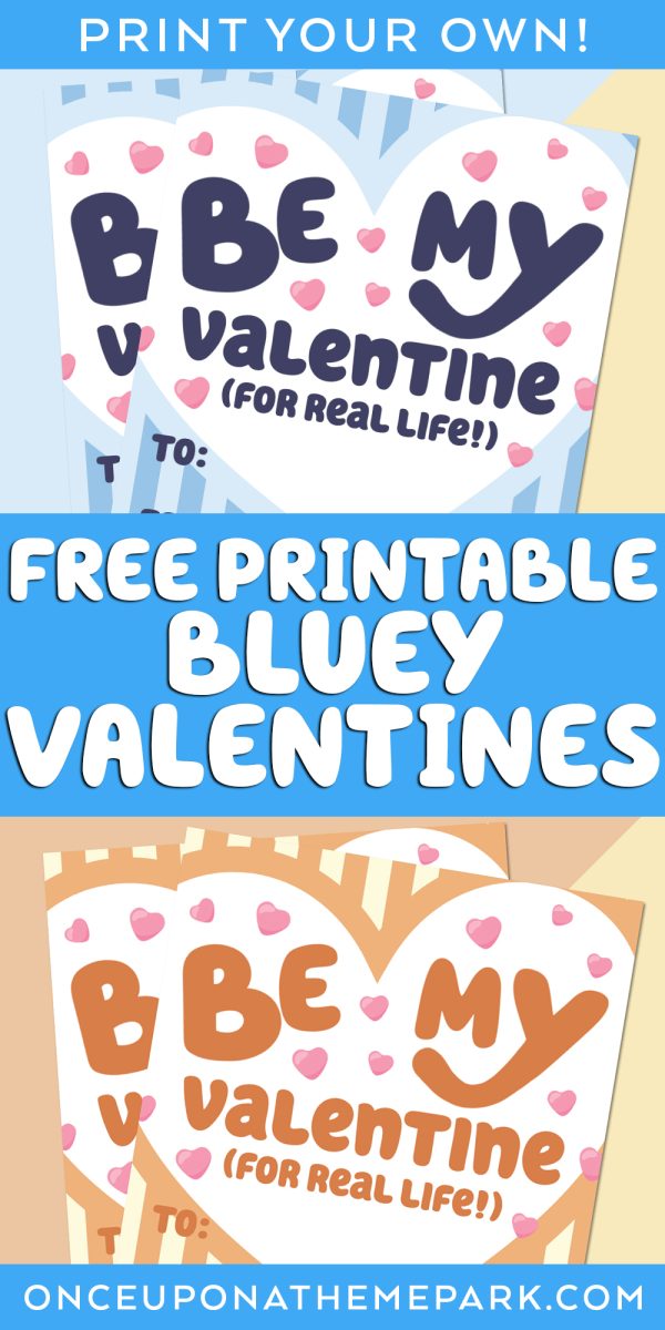 FREE Bluey Valentines to Print - Once Upon a Theme Park