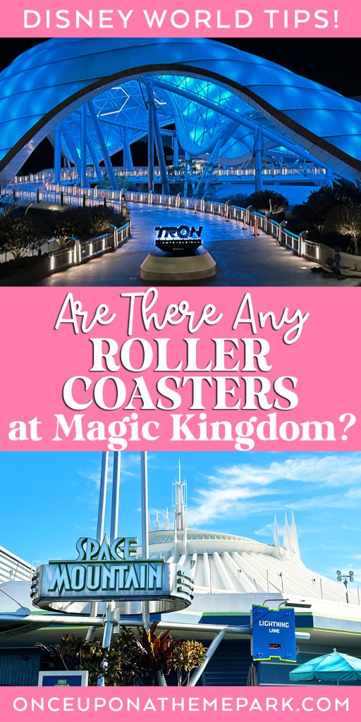 are there roller coasters at magic kingdom with ron and space mountain pictures