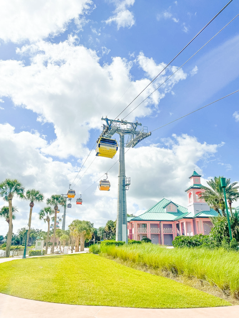 disney skyliner over caribbean beach