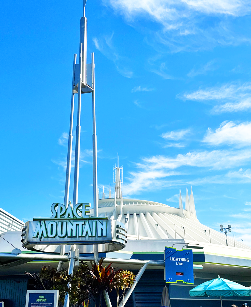 space mountain at magic kingdom