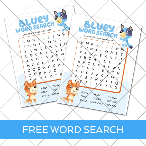 bluey word search printable behind security grid images